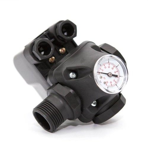 детальное фото реле давления, 1/4" 5 bar (м), с манометром в интернет-магазине Дачный Эксперт