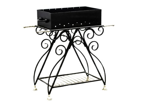 детальное фото мангал м-02, 92*92*39см, антрацит. дачный эксперт в интернет-магазине Дачный Эксперт